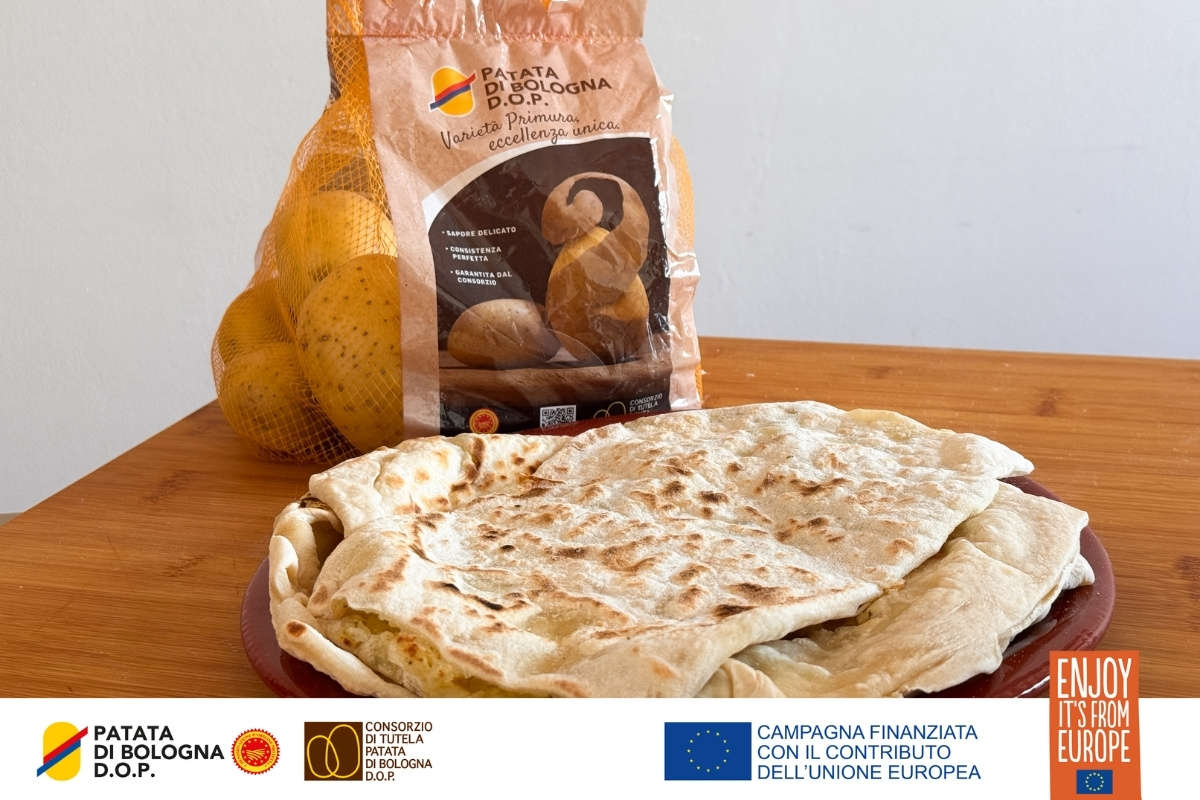 Gözleme ripieni di Patata di Bologna D.O.P.