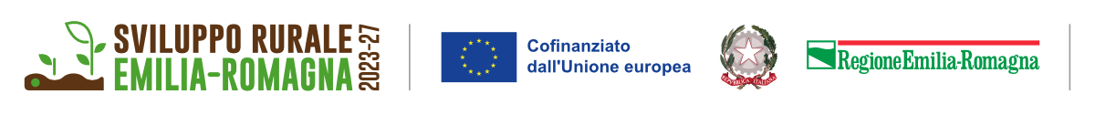 Loghi istituzionali PSR, Unione europea, Repubblica Italiana e Regione Emilia-Romagna